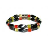 Magnet Clasp - 18cm Hematite Stone Beaded Bracelet